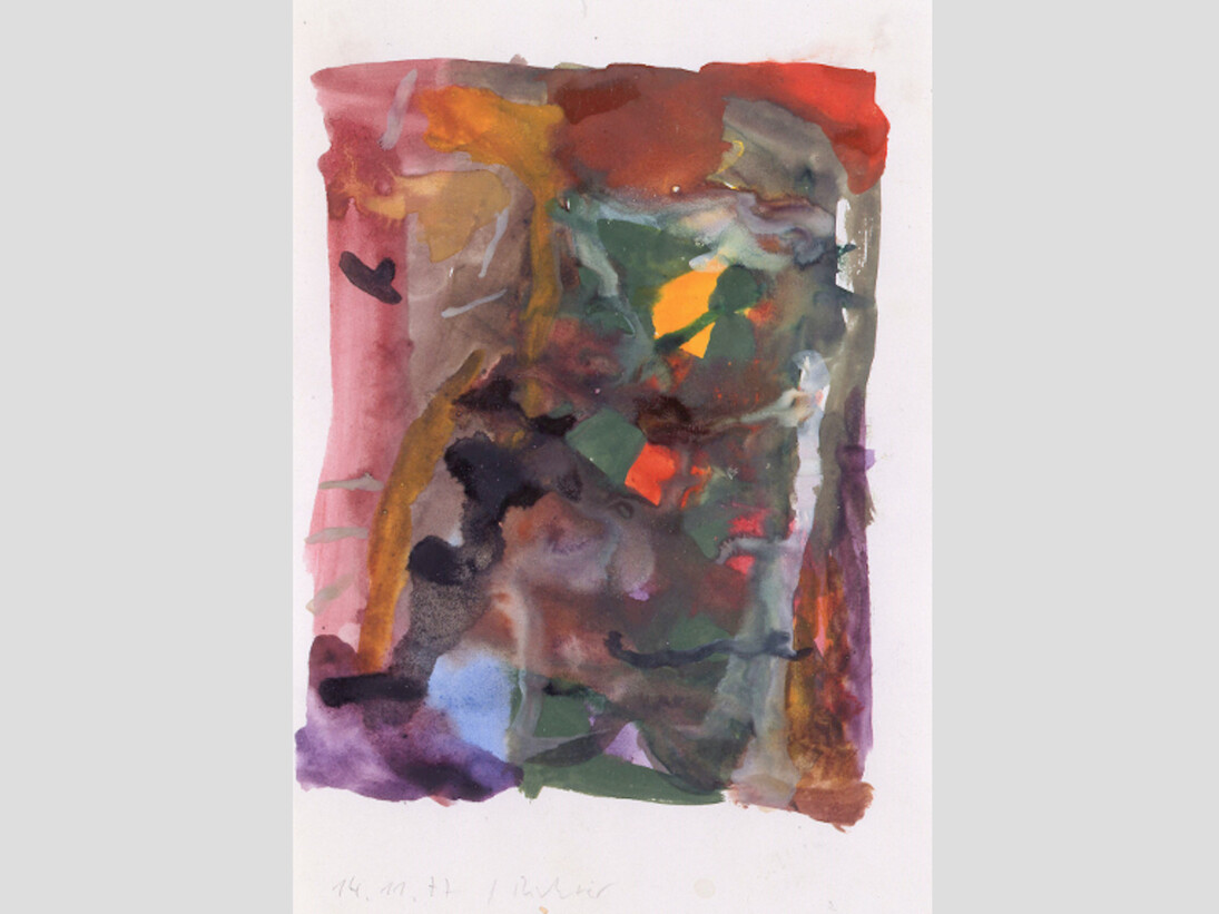 Gerhard Richter (*Dresden, 1932); untitled, 1977; water colour on white paper, 20.9 x 14.5 cm