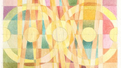 Transition #2, watercolour,12 x 8cm, Mark Weighton, 2020