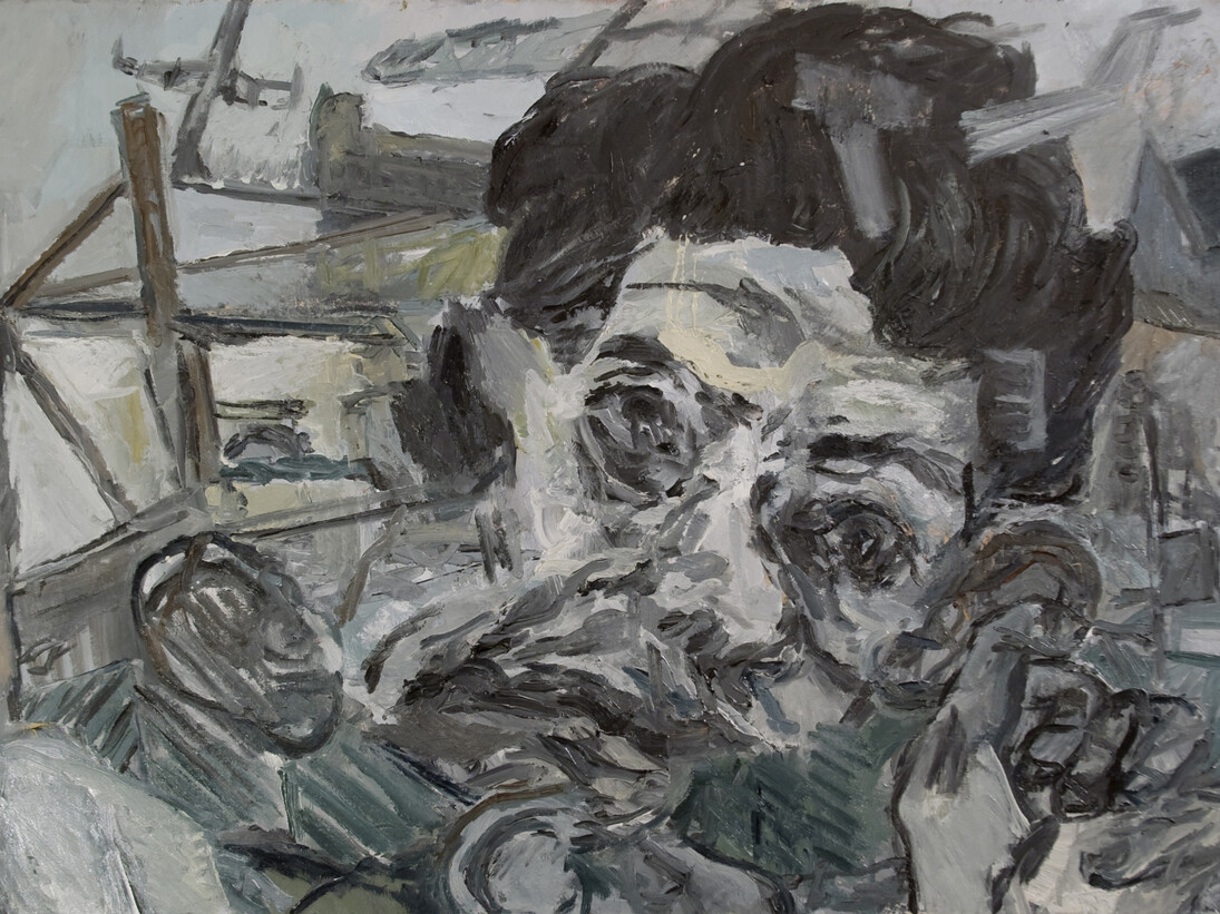 Jaime Valtierra, Talking Head, 2014, Oil on Canvas