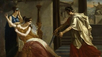 Pierre-Narcisse Guerin - Oreste annonçant à Hermione