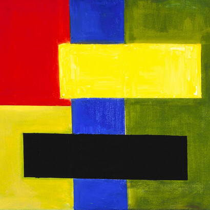 Hans Hofmann, American, 1880-1966, Abstraction (red-yellow contra blue-black), 1954, Oil on canvas, 63.5 x 76.2 cm (25 x 30 inches) The Albert Pilavin Memorial Collection of 20th-Century American Art 72.034