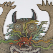 Enrico Baj, Cacacazzo, particolare, 1978, cm 218x200. Courtesy of Palazzo Leone da Perego