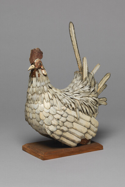 Unknown, Bone cockerel (life size) 230 x 120 x 230 mm, Vivacity Culture and Leisure – Peterborough Museum