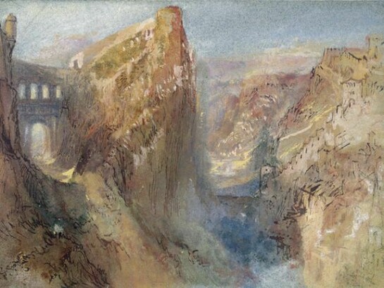 Joseph Mallord William Turner (1775-1851), Le Pont du Château, Luxembourg, 1839, Photo © National Gallery of Ireland