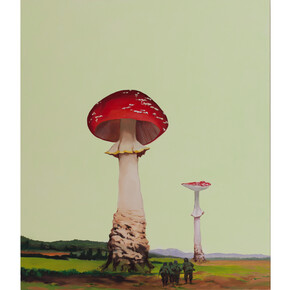 Gama, Manöver (Maneuver), 2013, Oil and acrylic on canvas, 55 1/4 x 47 1/4 x 2 in.