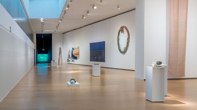 Anna Talens y Mar Guerrero, Territorios en tránsito/Solo dúo, vista de exhibición. Cortesía de IVAM