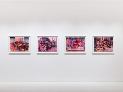 Jenny Saville: Ekkyklema, installation view, 2023 © Jenny Saville. All rights reserved, DACS 2023. Photo by Lucy Dawkins. Courtesy of Gagosian