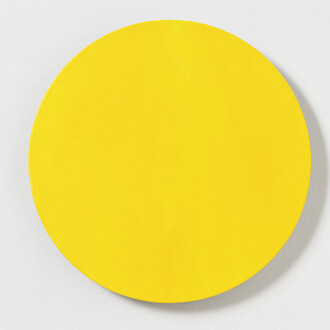 Gary Hume, Companion Painting 2, 2014, Acrilico su tela / Acrylic on canvas, Ø 40 x 3 cm / Ø 15 3/4 x 1 1/3 inches, Photo by Alessandro Zambianchi, Courtesy Massimo De Carlo, Milano/London