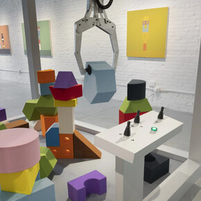 Jennifer Marman and Daniel Borins: Balancing Act, installation view, photograph by Adam Reich. Courtesy of Cristin Tierney Gallery, New York