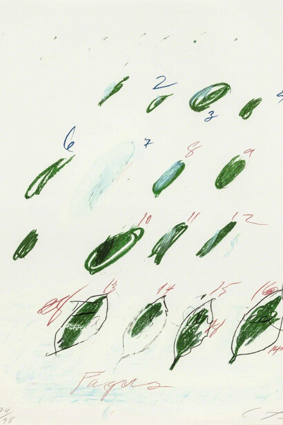 Cy Twombly. Courtesy of Galerie Bastian