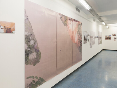 Yo-Yo Gonthier, Soy el hijo del río, vista de exhibición. Cortesía de Fundación Proa