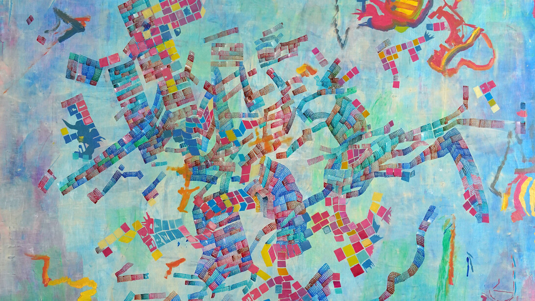 Julian Pozzi, Man forgetting (detail), 2025. Courtesy of the Painting Center