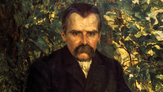 Curt Stoeving, Retrato de Friedrich Nietzsche, detalle