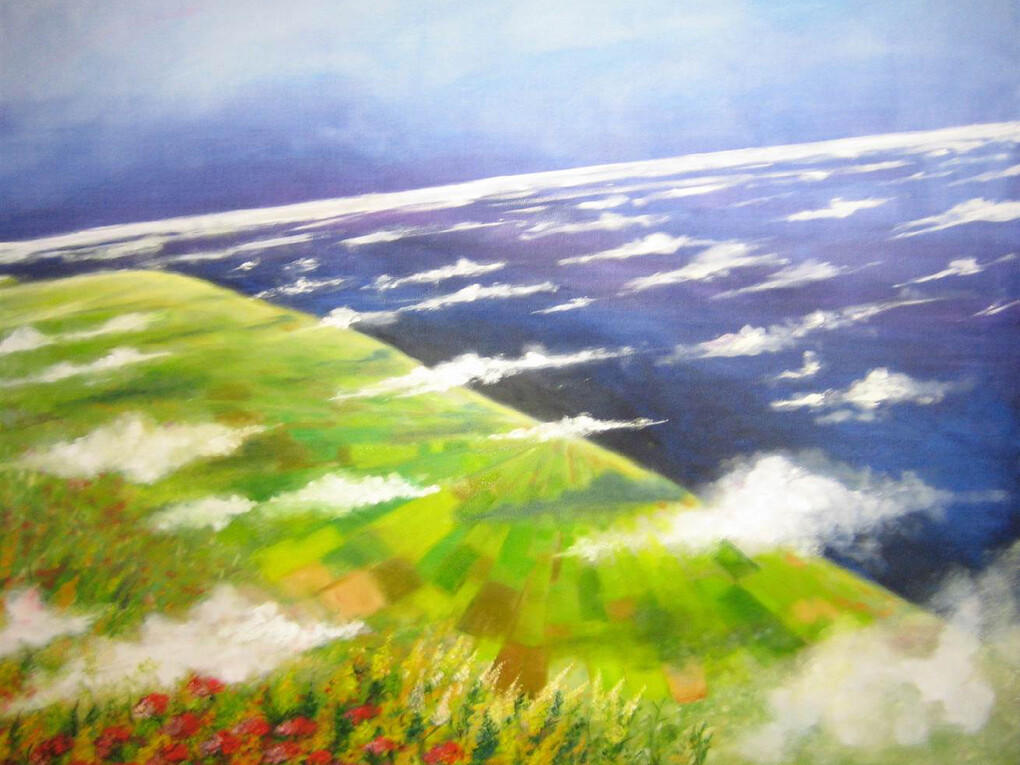 Claudia Pombo, Dream, Oil on Canvas, 39" x 47"