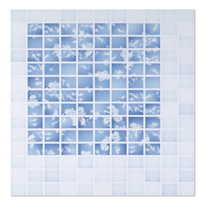 John Messinger, Reports From The Interior, 154 sheets of instant film, 46.75 x 47.25 in. 2014 (1 of 1)