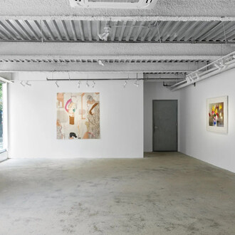 Various artists, Traces of human presence, exhibition view. Courtesy of Kaliner Gallery