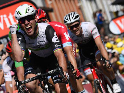 Mark Cavendish  esulta