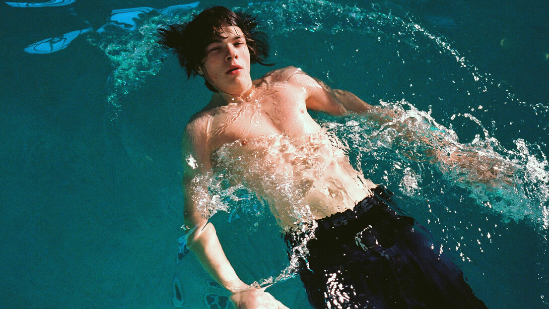 Tyler Udall, Milo Swimming With Pants, 2014, 32” x 47” giclee print, Edition of 3