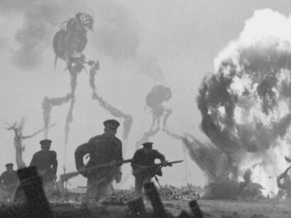 Los combatientes en "¡La gran guerra marciana!"