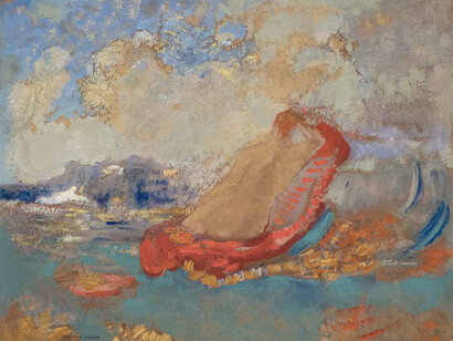 Odilon Redon, The Birth of Venus, c. 1910, oil on paperboard laid down on cradled panel. Courtesy of Jill Newhouse Gallery 