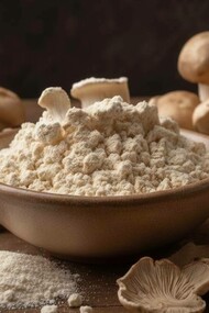 Farina di funghi. Le micoproteine sono una delle fonti di proteine vegetali più promettenti per realizzare alimenti alternativi alla carne