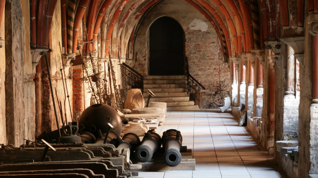 Cross gallery of the Riga Dom, exhibition view. Courtesy of Museum of the History of Riga and Navigation
