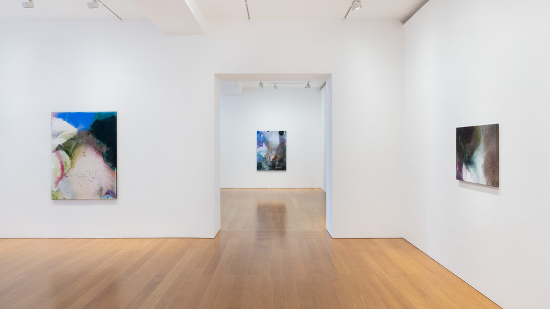 Mary Weatherford, Persephone, exhibition view. Courtesy of Gagosian