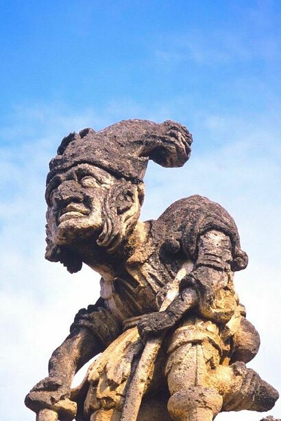 Esculturas monstruosas en Villa Palagonia, en Bagheria