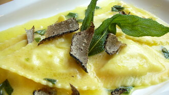 Ravioli with truffle