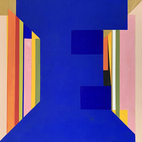 Amado, Jesse_Untitled (E)_2020_Le Corbusier acrylic on panel_18 x 18 in. Courtesy of Ruiz-Healy Art