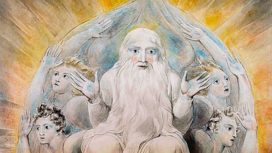 William Blake; Dios bendiciendo el séptimo día
