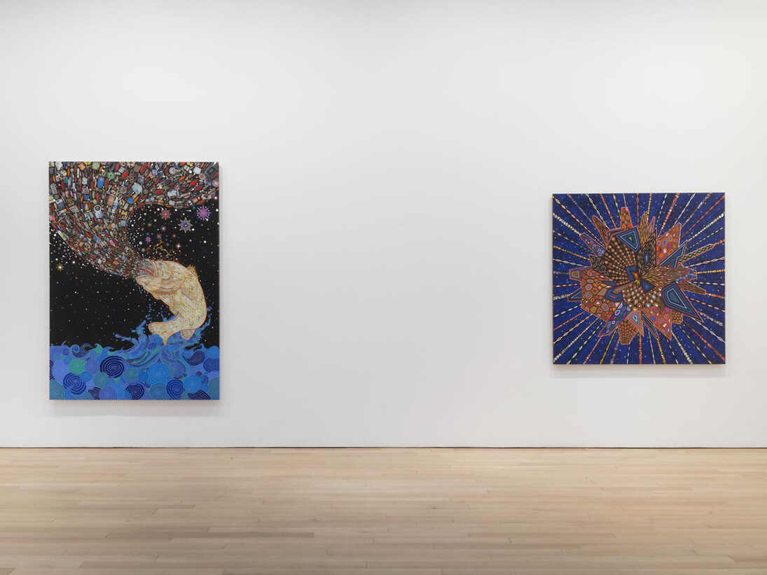 Fred Tomaselli, Installation view