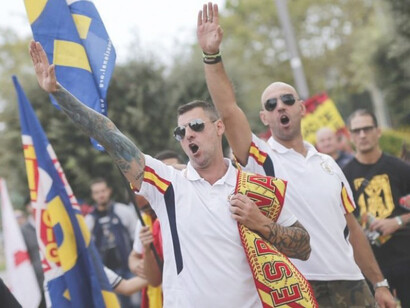 Manifestación de seguidores de la extrema derecha en España