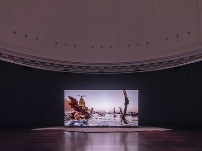 Jakob Kudsk Steensen, The ephemeral lake, exhibition view. Courtesy of Hamburger Kunsthalle