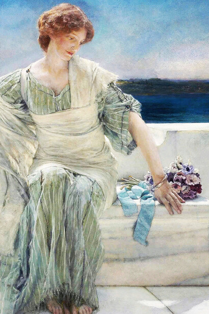 Lawrence Alma-Tadema, Ask Me No More, olio su tela, 1906