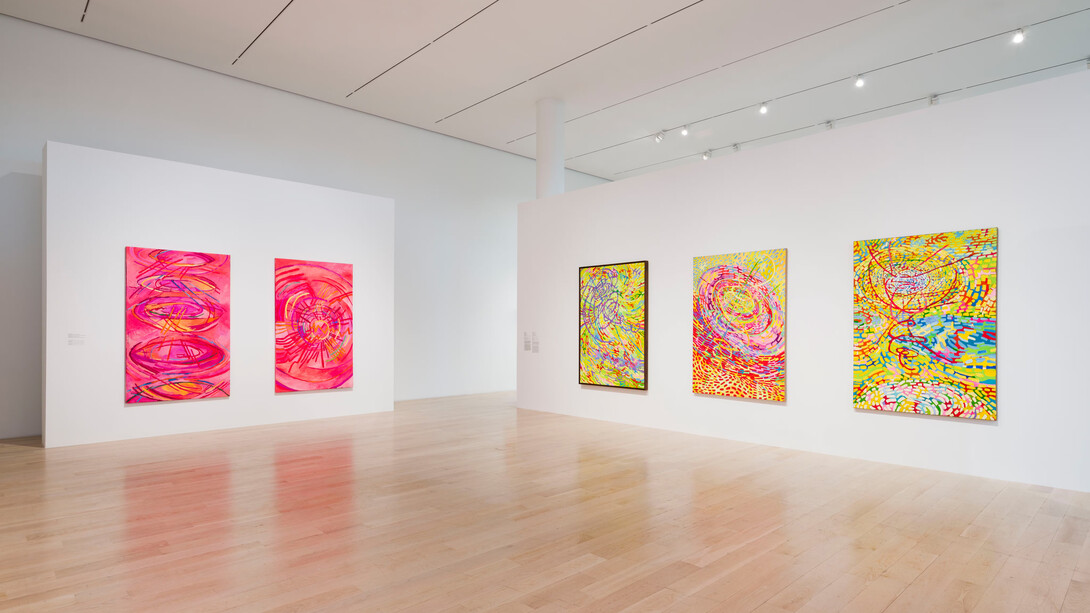 Mildred Thompson, Frequencies, exhibition view. Courtesy of the Institute of Contemporary Art