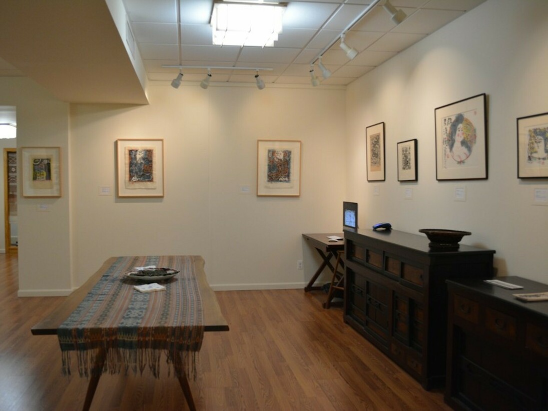 Munakata and the Disciples of Buddha, Exhibition view. Courtesy of Ronin Gallery