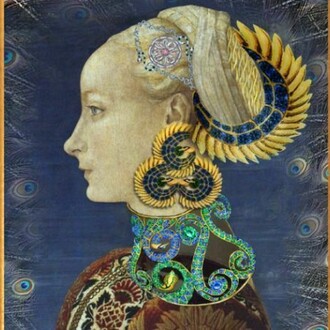 Gioielli di Charlotte Henley su Ritratto di Giovane Donna di Antonio Pollaiolo