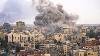 Israeli airstrike on the Gaza Strip during the Gaza War 23-25