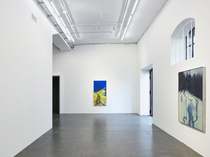 Installation view, ‘Rita Ackermann. Brother and Sister’, Hauser & Wirth Zürich, 2019
© Rita Ackermann
Courtesy the artist and Hauser & Wirth 
Photo: Jon Etter
