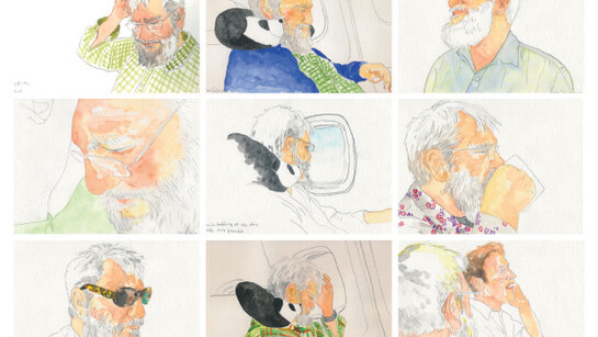 Mieko Meguro, watercolor, 2014, variable dimensions