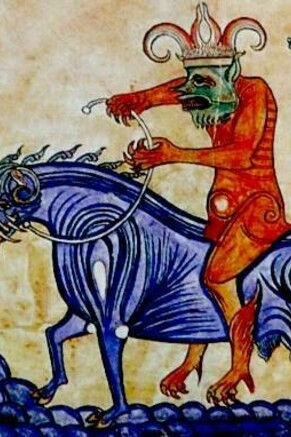 “Il diavolo siede su Behemoth”; Il Liber Floridus (“Libro dei fiori”) è un'enciclopedia medievale compilata tra il 1090 e il 1120 da Lamberto, canonico di Saint-Omer