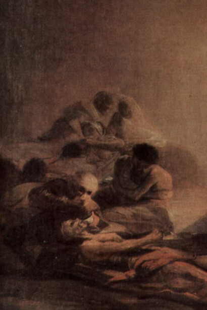 Francisco de Goya, Hospital de apestados, 1808-1810 (detalle)