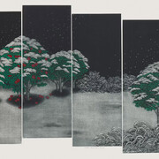 Hamanishi Katsunori, Winter—Cold Camellia Road (detail), 2022. Courtesy of Art Institute of Chicago