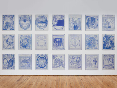 Erick Beltrán, Lo que está presente, vista de exhibición. Cortesía de Prats Nogueras Blanchard. Foto por Roberto Ruiz