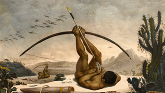 "Caboclo" de Jean-Baptiste Debret. O problema da mudança climática começou com o colonialismo e o capitalismo e dura até hoje. Não será resolvido enquanto o colonialismo e o capitalismo dominarem as nossas vidas. A crise ecológica é o outro lado da crise social e política. Não merece a pena dar números porque os números são formas de neutralização da revolta, sejam os números do desmatamento das florestas, do peso dos plásticos nos oceanos, do genocídio de Gaza ou das matanças regulares das populações empobrecidas das favelas do Rio de Janeiro. Os números são entidades abstractas introduzidas com o objectivo de contar