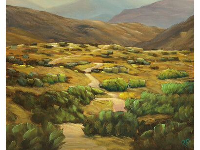 Ross Penhall, White Water II Study, oil on canvas, 8x10 inches. Courtesy of the artist and Caldwell Snyder Gallery