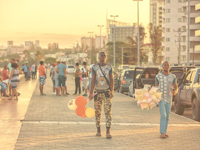 Avenida da Marginal en Maputo, Mozambique