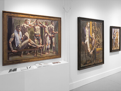 Mark Beard | Bruce Sargeant (1898-1938): Parlor, Gymnasium, and Field. Exhibition view.Courtesy of ClampArt