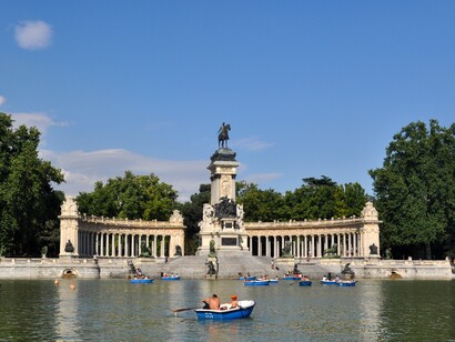 Madrid. Estanque del Parque del Retiro